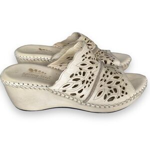 Spring Step Khyahey Women's Leather Wedge Sandals Size 40 US 9